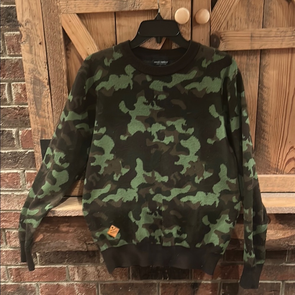 Simply Southern Green and Black Crewneck Sweater